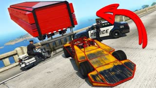 Я ЗАПУСТИЛ ЕГО В ВОДУ! ТРОЛЛИНГ *МАШИНОЙ РАМПОЙ* В ГТА 5 ОНЛАЙН! ПРАНК (GTA 5 ONLINE)