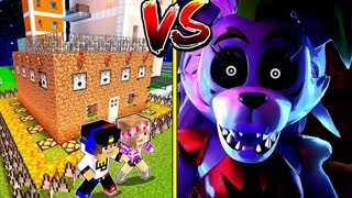 ЗАЩИЩЕННЫЙ ДОМ НУБА И ПРО ПРОТИВ АНИМАТРОНИКОВ ФНАФ 9 в Майнкрафт ! ДЕВУШКА ВИДЕО ТРОЛЛИНГ MINECRAFT